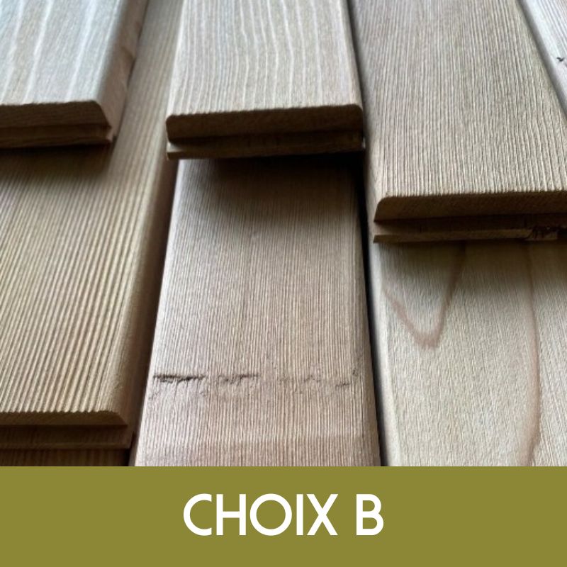 Bardage Red Cedar Choix B Produit