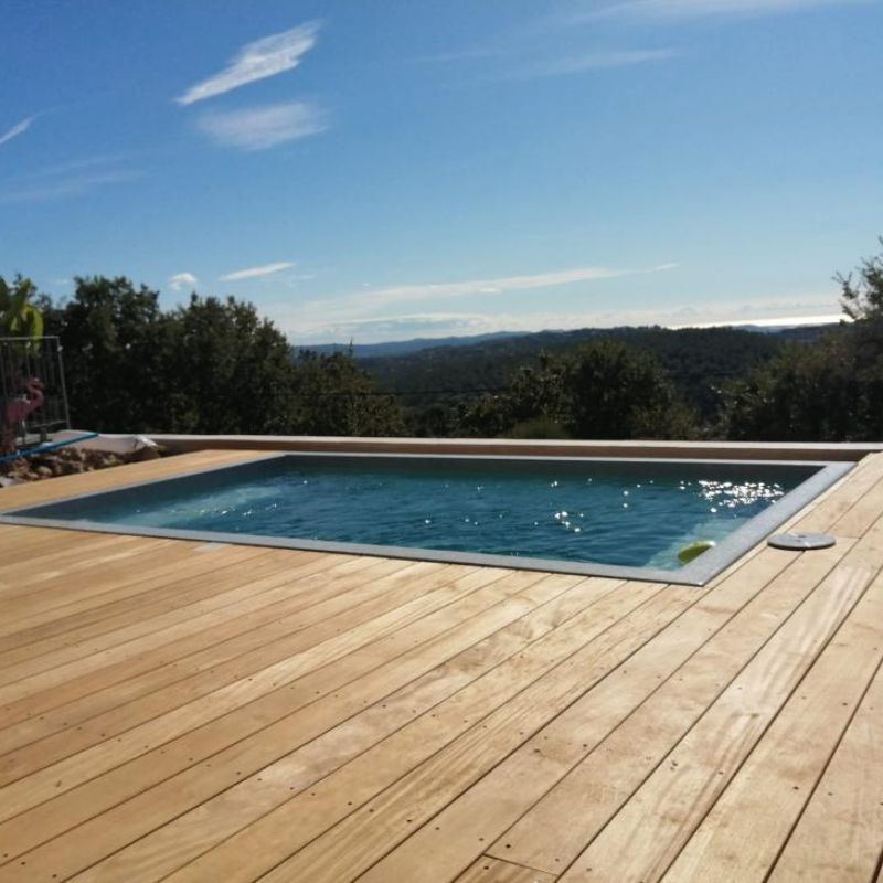 Chantier lames de terrasse Garapa