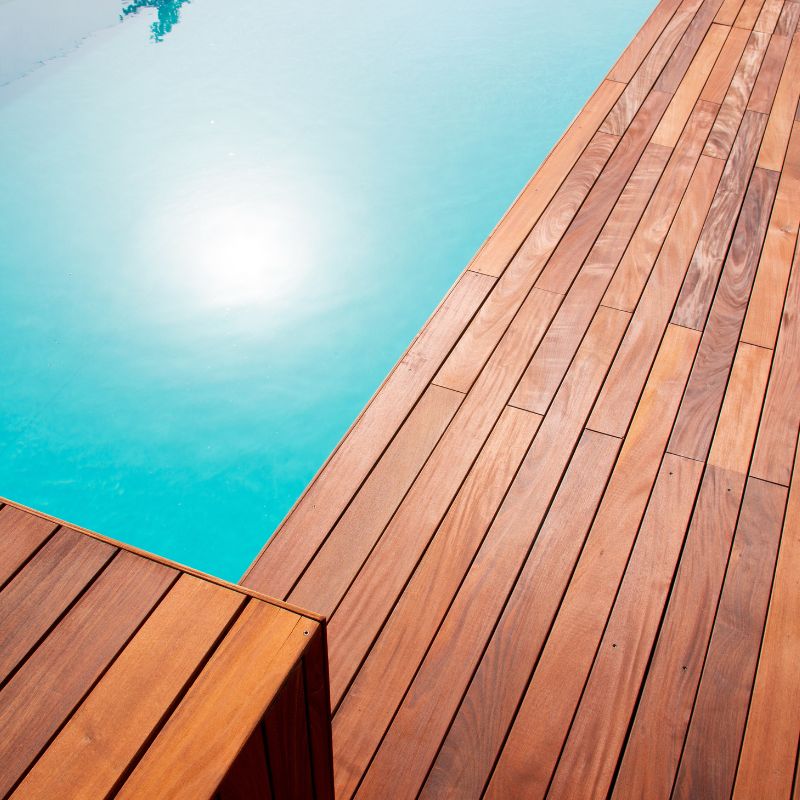 Lames de terrasse en bois exotique IPE