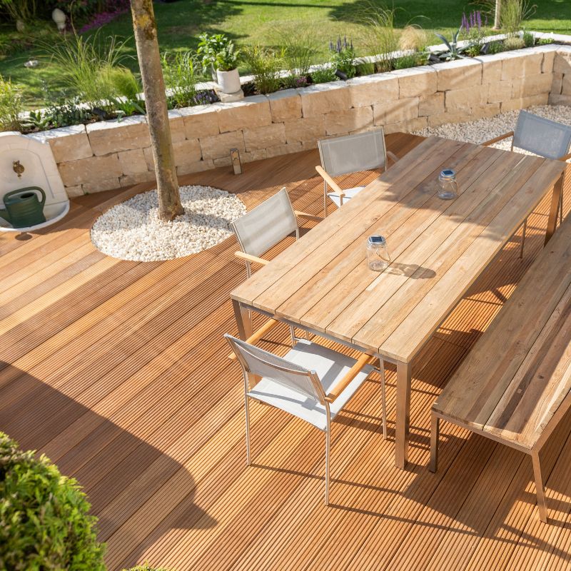 Lames de terrasse en bois exotique Teck