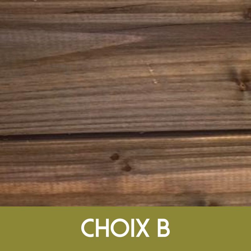 Bardage en Douglas Marron Choix B