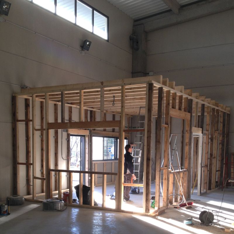 Structure en bois de charpente en Sapin