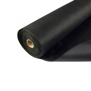 Géotextile noir pour terrasse en bois