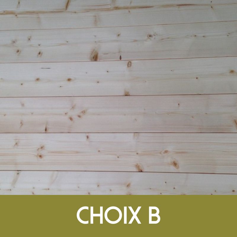 Lambris bois de sapin du nord Choix B