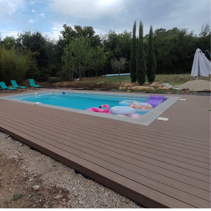 Projet de lames de terrasse en composite