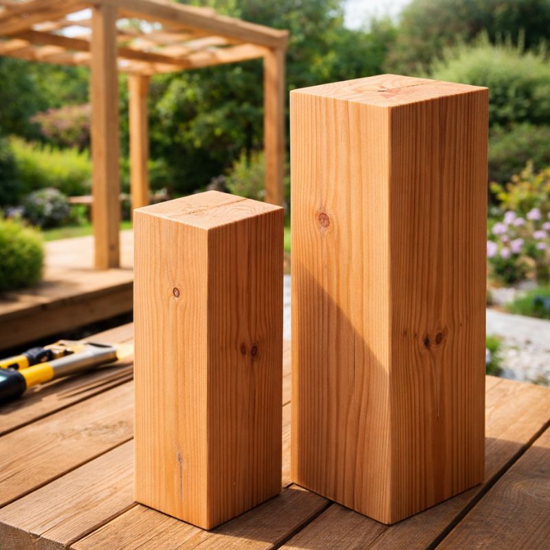 Poteaux en bois Douglas