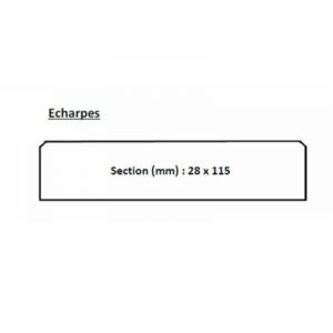 Profil d'écharpes à volet