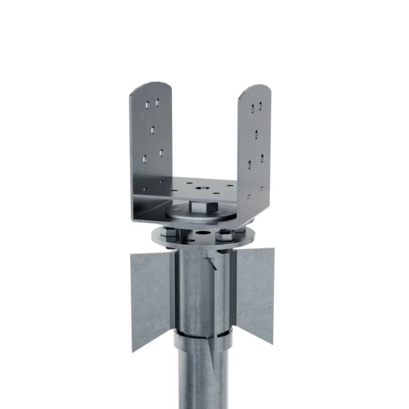 Vis spiral pour fondation de terrasse en bois